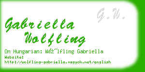 gabriella wolfling business card